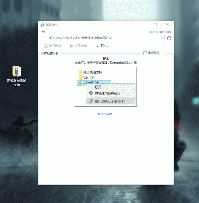Windows LockHunter解锁猎人_v3.3.4 专业汉化版