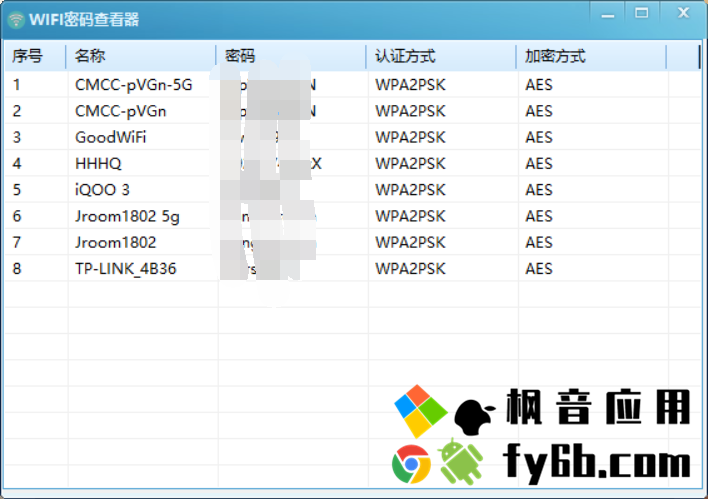 Windows 电脑WIFI密码查看器 单文件版