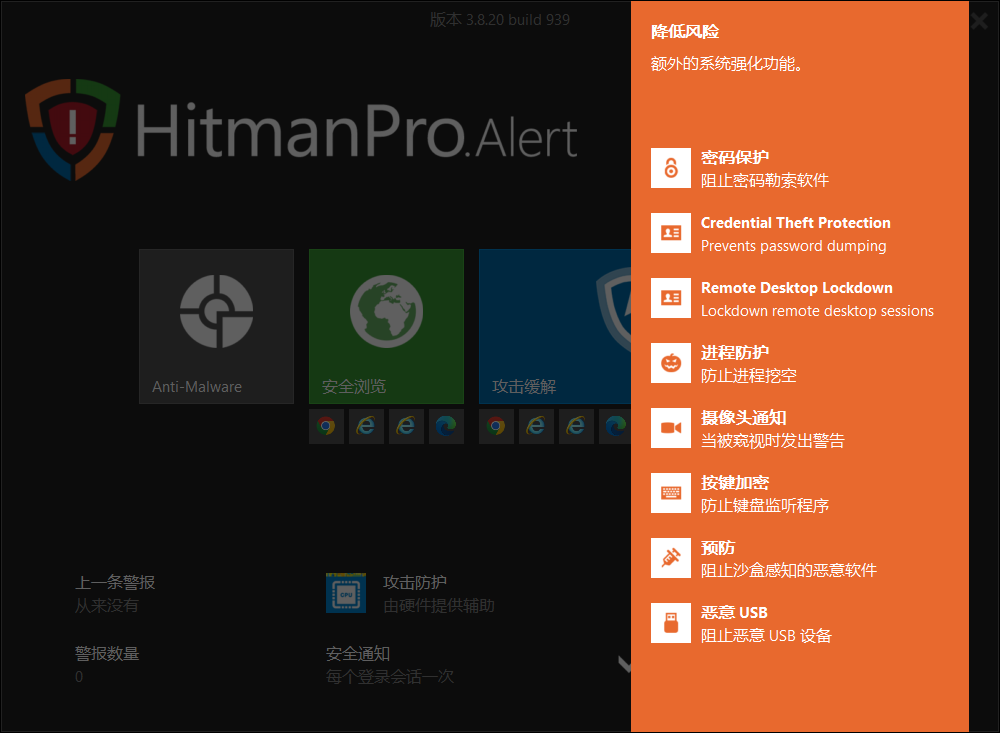 Windows HitmanPro.Alert系统安全_3.8.20 绿色版