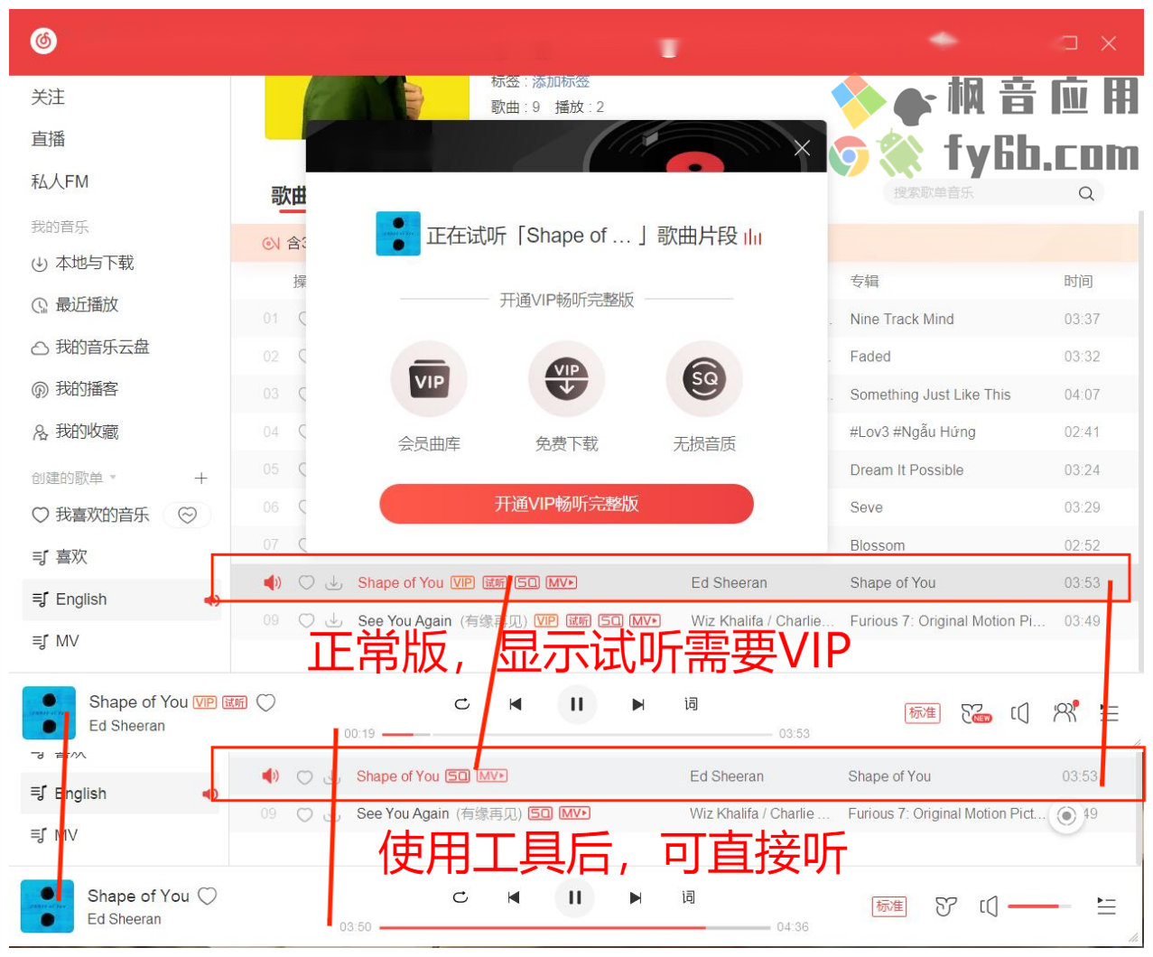 Windows 网易云解锁灰色工具_v3.0